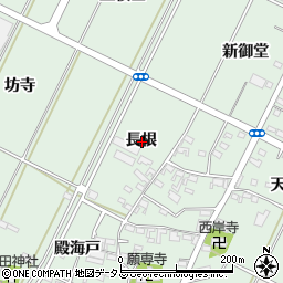 愛知県西尾市吉良町富田長根周辺の地図