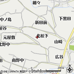 愛知県豊橋市石巻本町北松下周辺の地図
