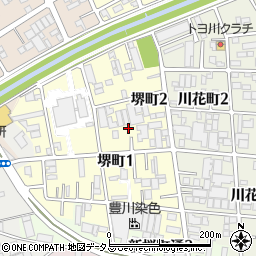 愛知県豊川市堺町2丁目10周辺の地図