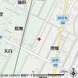 愛知県西尾市吉良町荻原埋畑12-1周辺の地図