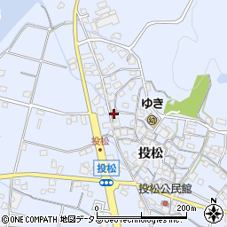 兵庫県加古川市志方町投松215周辺の地図