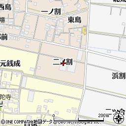 愛知県西尾市一色町養ケ島二ノ割周辺の地図