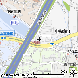 大阪府茨木市中穂積3丁目15周辺の地図