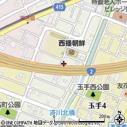 兵庫県姫路市飾磨区高町周辺の地図