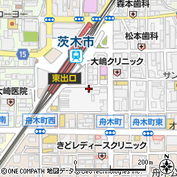 茨木警察署双葉町交番周辺の地図