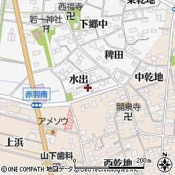 愛知県西尾市一色町赤羽水出19周辺の地図