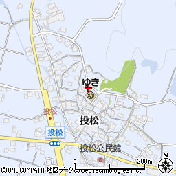 兵庫県加古川市志方町投松192周辺の地図