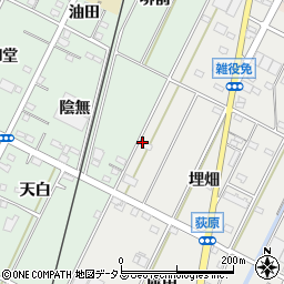 愛知県西尾市吉良町荻原埋畑12周辺の地図