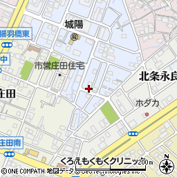 兵庫県姫路市北条宮の町38周辺の地図