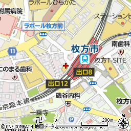 KICHIRI 枚方市駅前店周辺の地図