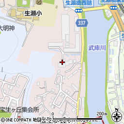 兵庫県西宮市生瀬武庫川町3周辺の地図