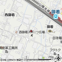 兵庫県姫路市御国野町西御着474周辺の地図