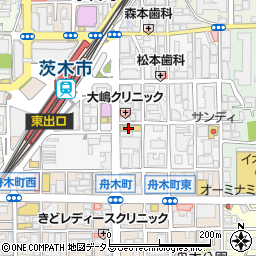 スギドラッグ茨木市駅前店周辺の地図