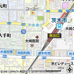茨木商工会議所　パソコン教室周辺の地図