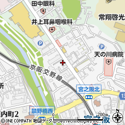 泉屋仏壇枚方店周辺の地図