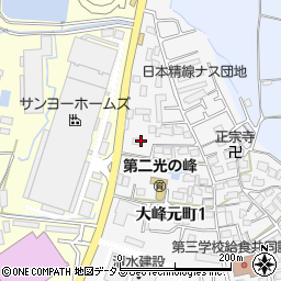 大阪府枚方市大峰元町1丁目26周辺の地図