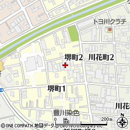 愛知県豊川市堺町2丁目17周辺の地図