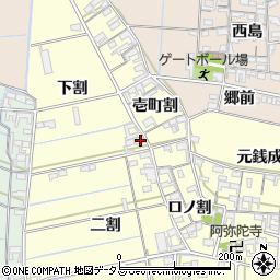 愛知県西尾市一色町中外沢下割72周辺の地図