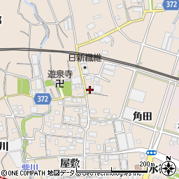愛知県豊川市御津町赤根角田24周辺の地図