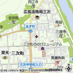 広島県三次市三次町1609周辺の地図