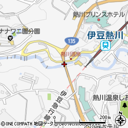 熱川大橋周辺の地図
