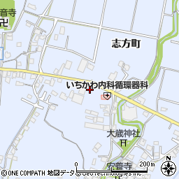 兵庫県加古川市志方町上冨木659-4周辺の地図