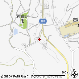 岡山県加賀郡吉備中央町吉川1115周辺の地図