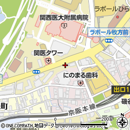 大阪トンボ交通株式会社　枚方本社・営業所周辺の地図