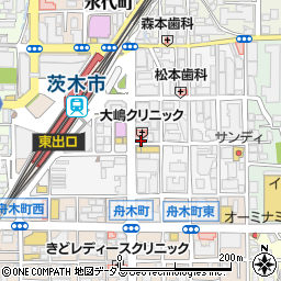 大東建託　茨木店周辺の地図