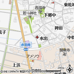 愛知県西尾市一色町赤羽水出48周辺の地図