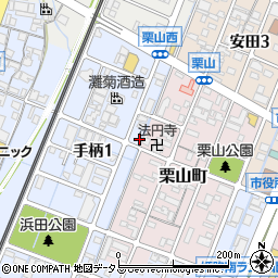 兵庫県姫路市手柄1丁目109周辺の地図