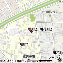 愛知県豊川市堺町2丁目19周辺の地図