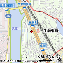 ＥＮＥＯＳ　Ｄｒ．Ｄｒｉｖｅセルフ生瀬大橋ＳＳ周辺の地図