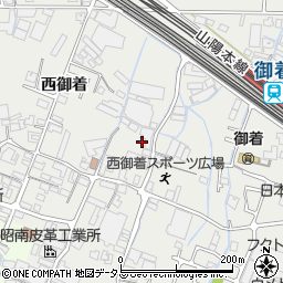 兵庫県姫路市御国野町西御着470周辺の地図