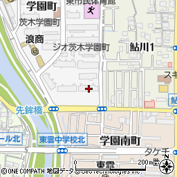 大阪府茨木市学園町5-4周辺の地図