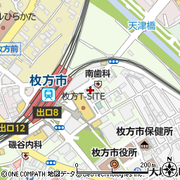 三井住友銀行枚方支店周辺の地図