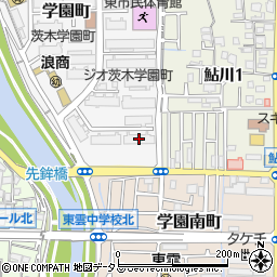 ジオ茨木学園町４番館周辺の地図