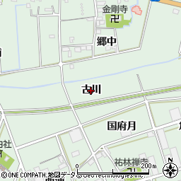 愛知県豊川市三谷原町（古川）周辺の地図