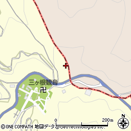 三ケ根山周辺の地図