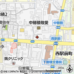 ファミリーマート茨木中穂積店周辺の地図
