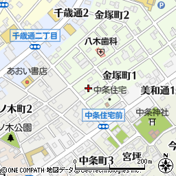 愛知県豊川市金塚町1丁目69周辺の地図