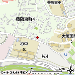 大阪府枚方市藤阪東町4丁目48周辺の地図