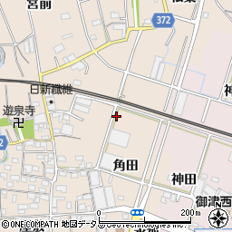 愛知県豊川市御津町赤根角田97周辺の地図
