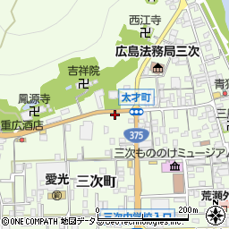 広島県三次市三次町1616-2周辺の地図