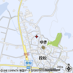 兵庫県加古川市志方町投松241周辺の地図