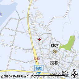 兵庫県加古川市志方町投松220周辺の地図