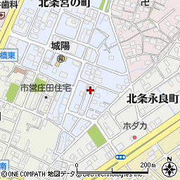 兵庫県姫路市北条宮の町36周辺の地図