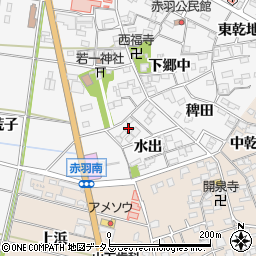 愛知県西尾市一色町赤羽水出46周辺の地図