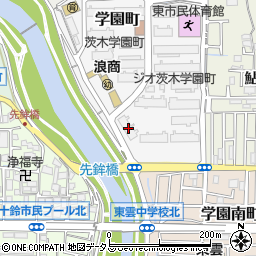 大阪府茨木市学園町5-6周辺の地図