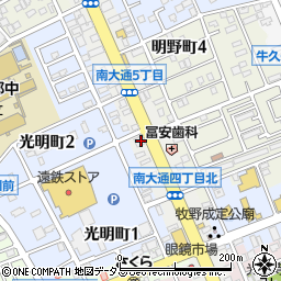 ａｕショップ豊川南大通周辺の地図